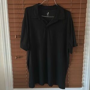 Quick drying black polo shirt